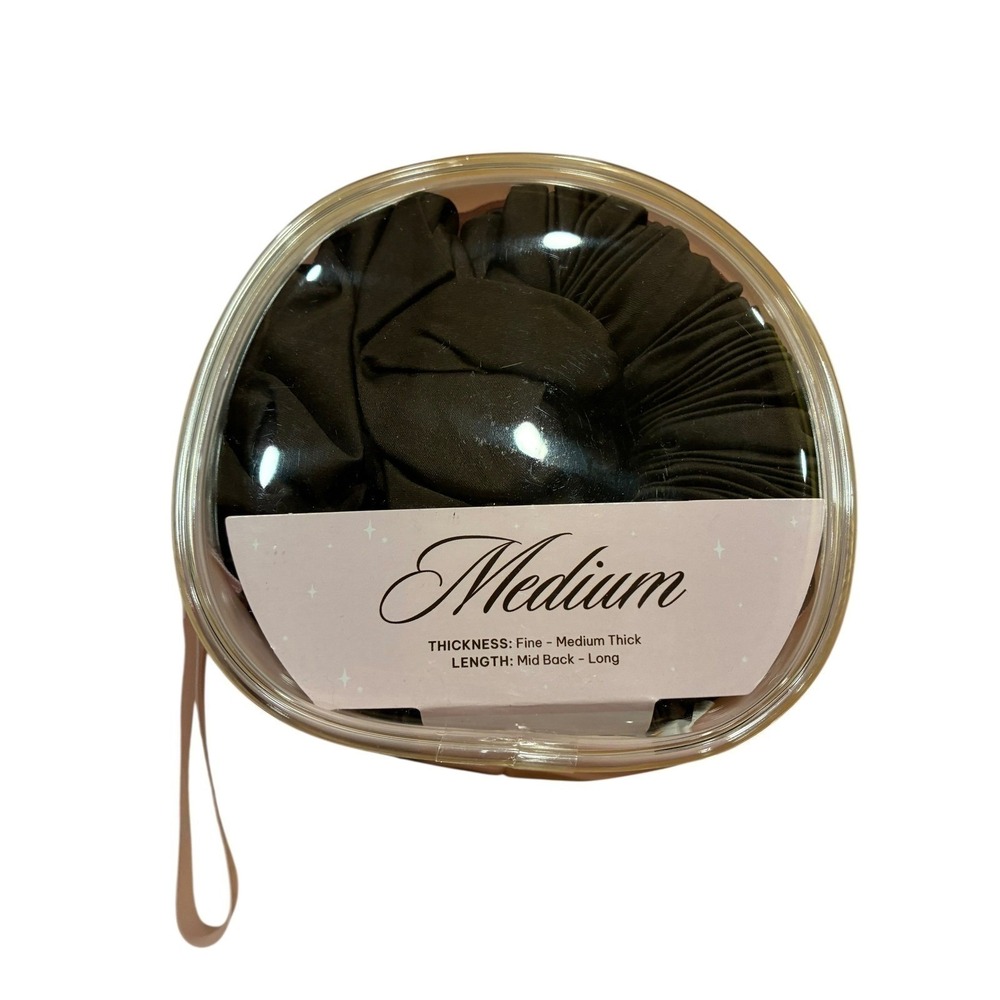 Sleepy Tie Satin Blowout Protector Medium Espresso NIB Overnight Hair Hack